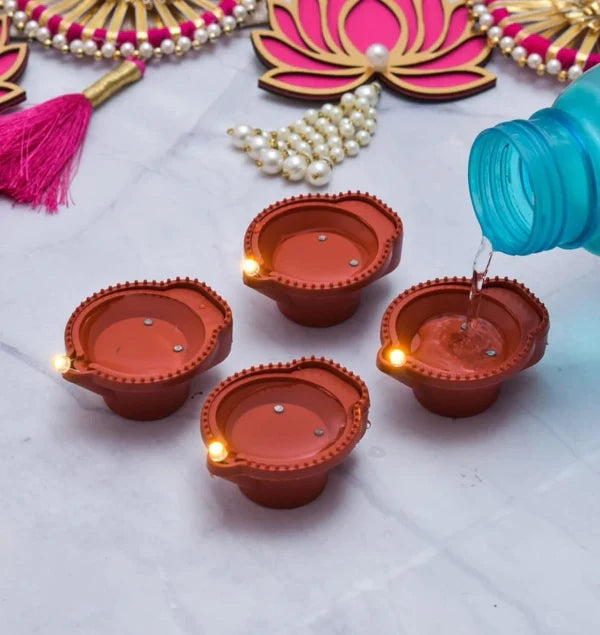 LED Water Sensor Diya (Pack of 12)