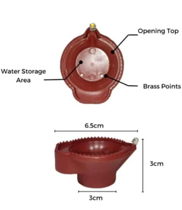 LED Water Sensor Diya (Pack of 12)