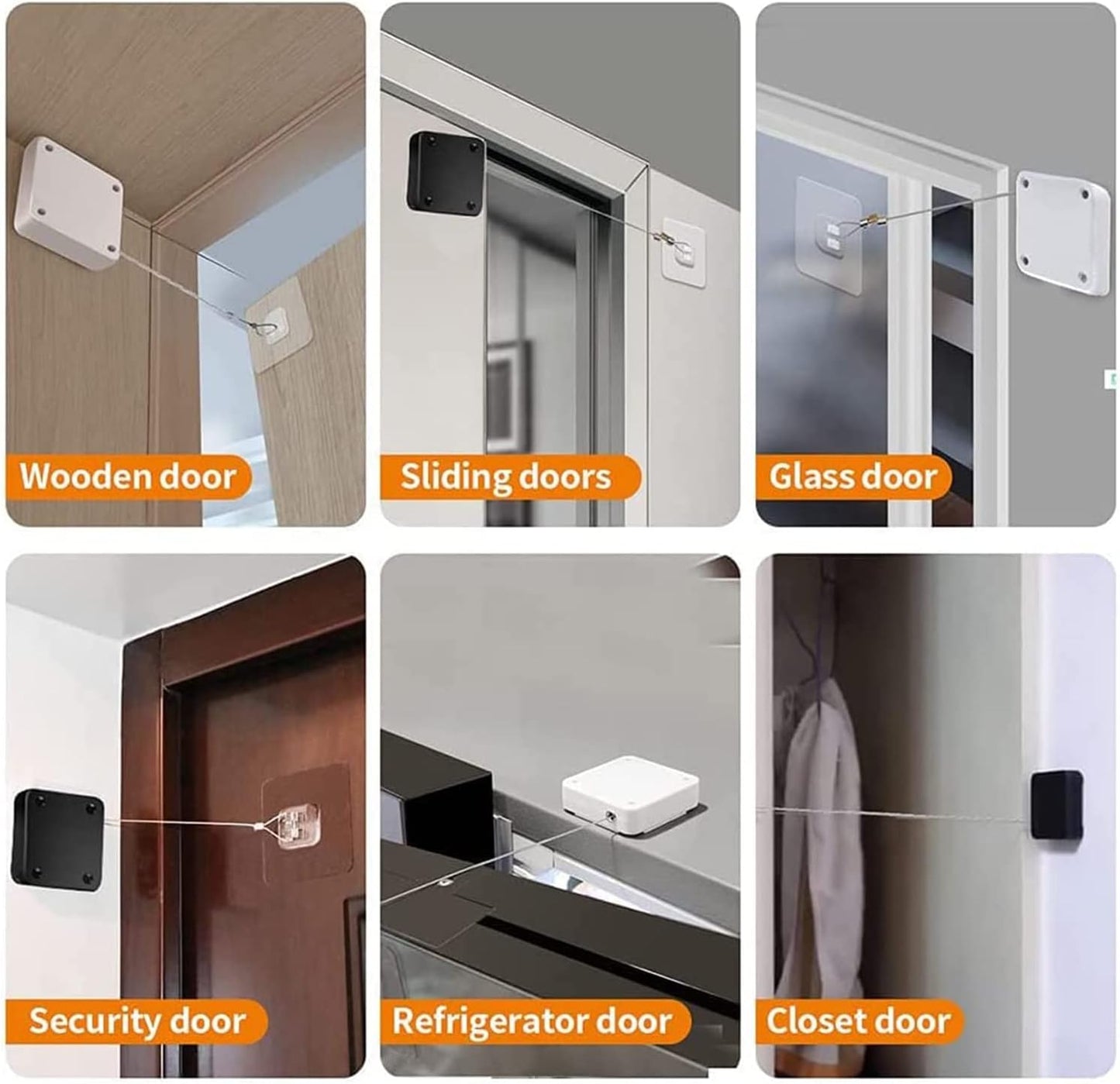 🚪 Upgraded Retractable Automatic Door Closer