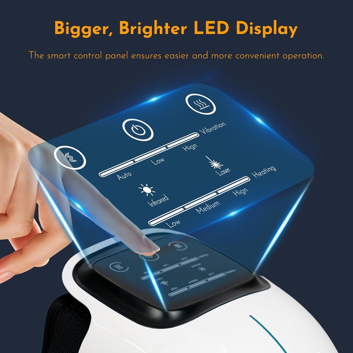 Cordless Knee Massager with Heat & Vibration