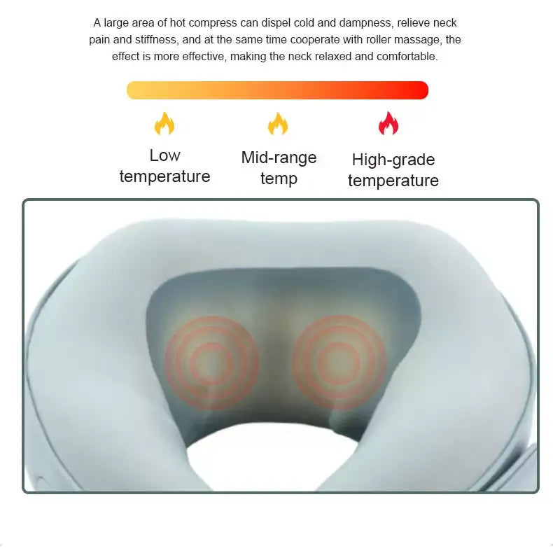 U-Shaped Massage Neck Pillow
