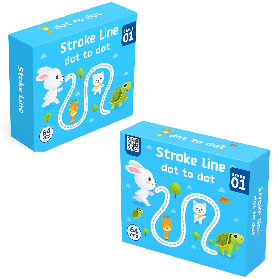 Kids  Educational Book Set - 64 Pages, 8 Pens, Markers