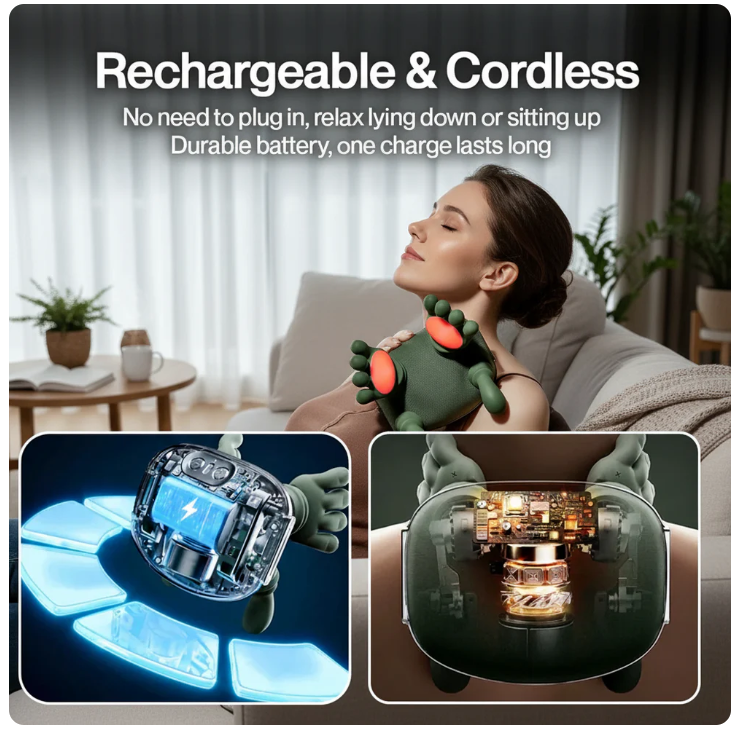 Neck & Shoulder Massager (Free Premium Support Belt)