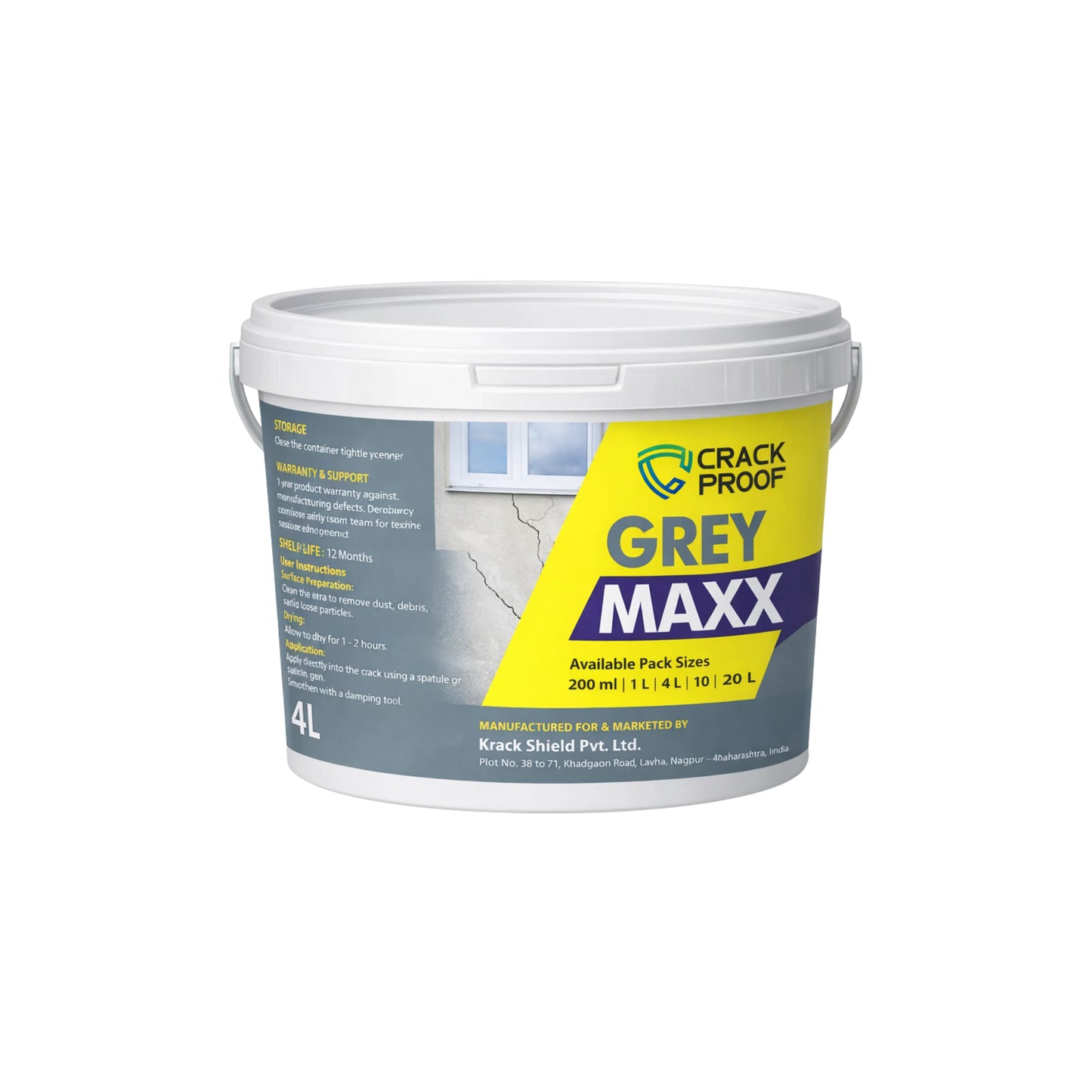 Concrete Crack Repair Adhesive – Heavy Duty Filler for Wall & Floor Cracks