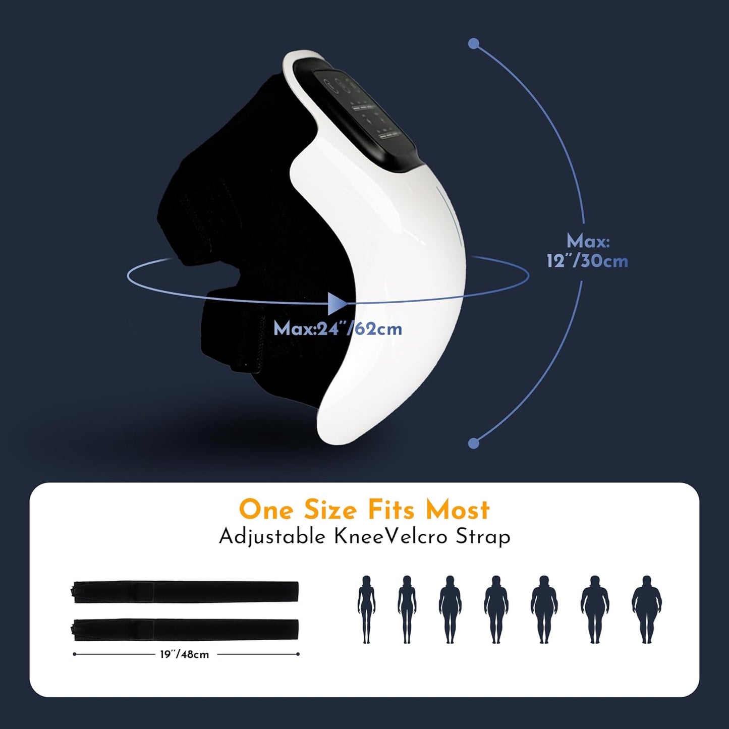 Cordless Knee Massager with Heat & Vibration