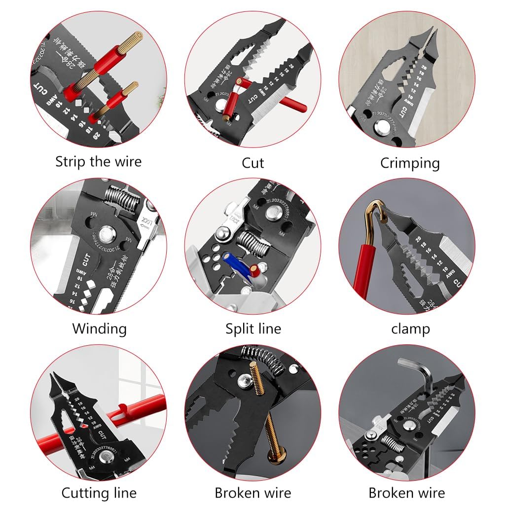 28‑in‑1 Multifunctional Tool with Built‑In Cutter
