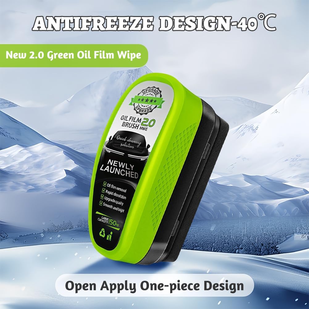 New 2.0 Windscreen Cleaning Brush — Powerful Oil Film Removal