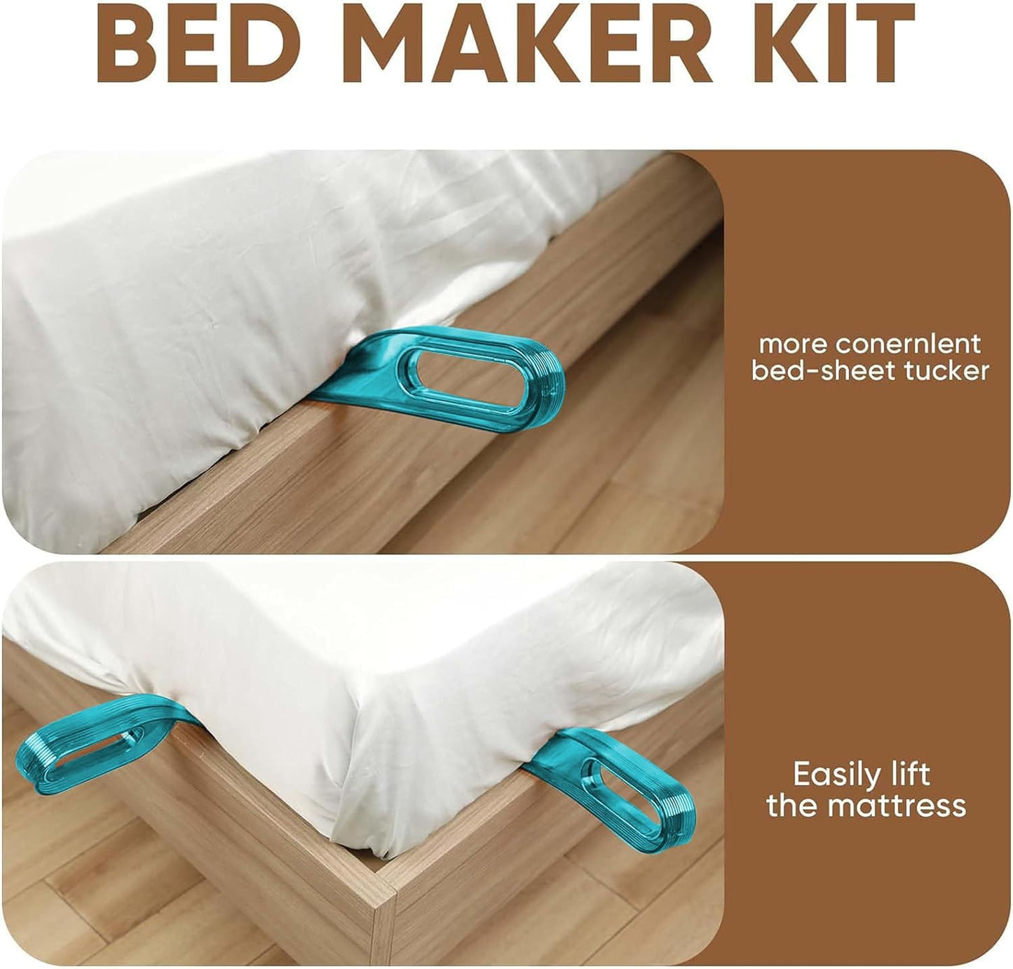 Bedsheet Tucker & Mattress Lifter Tool (Pack of 2)