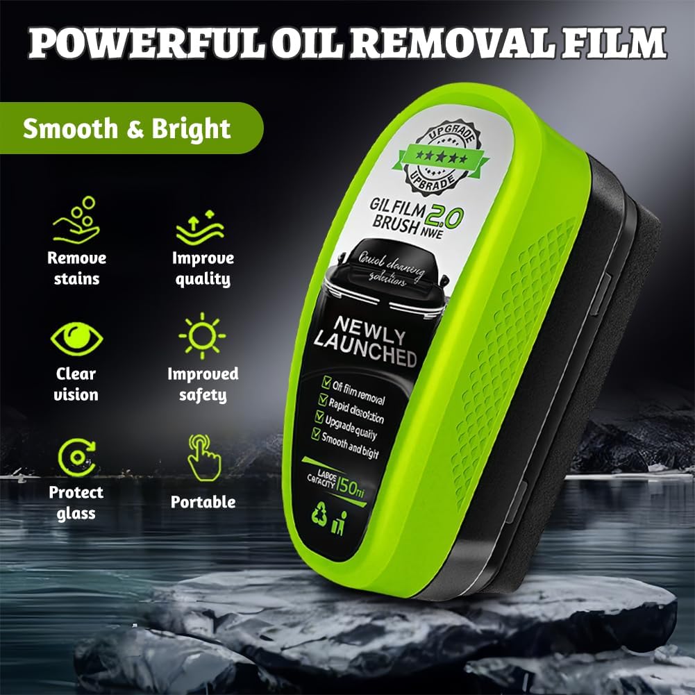 New 2.0 Windscreen Cleaning Brush — Powerful Oil Film Removal