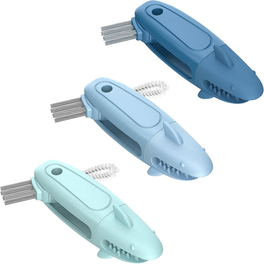 🦈 3-in-1 Cup Lid Gap Cleaning Brush Set