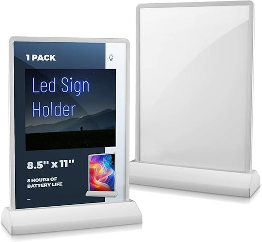 💡 Cordless Backlit Tabletop Sign Holder-Menu Card
