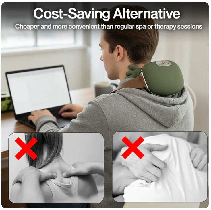 Neck & Shoulder Massager (Free Premium Support Belt)