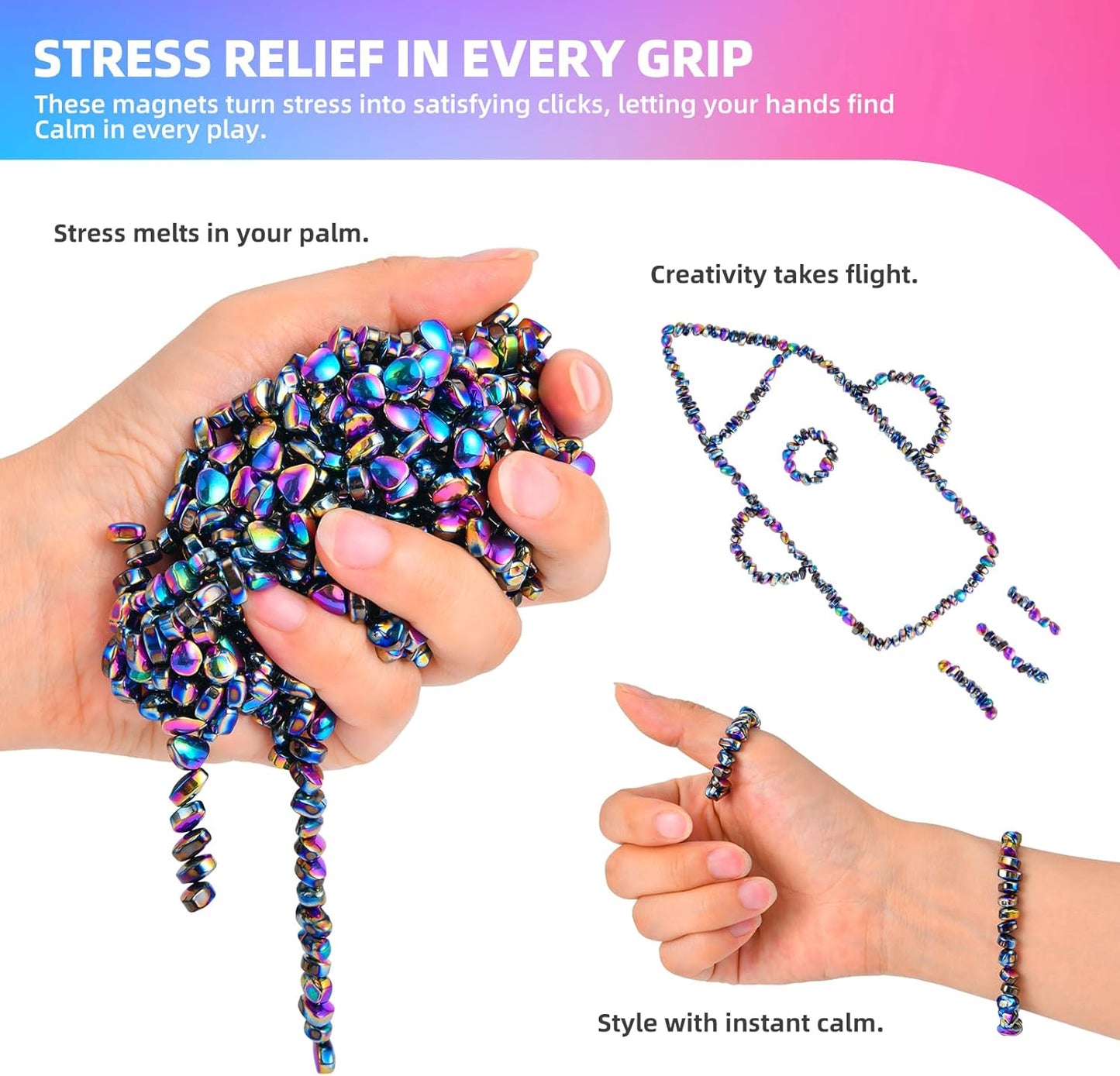Magnetic Balls Ferrite Putty— stress relief