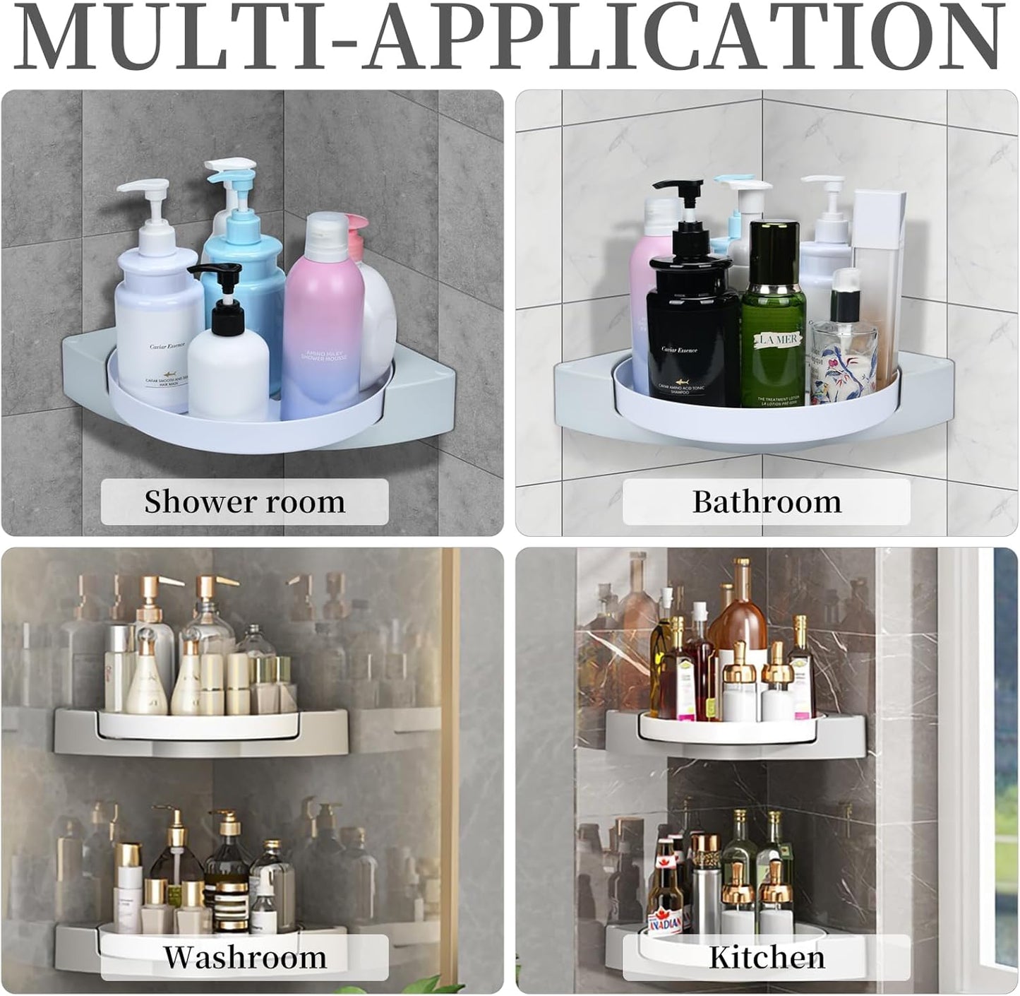 🧺 Rotatable Punch-free Storage Rack