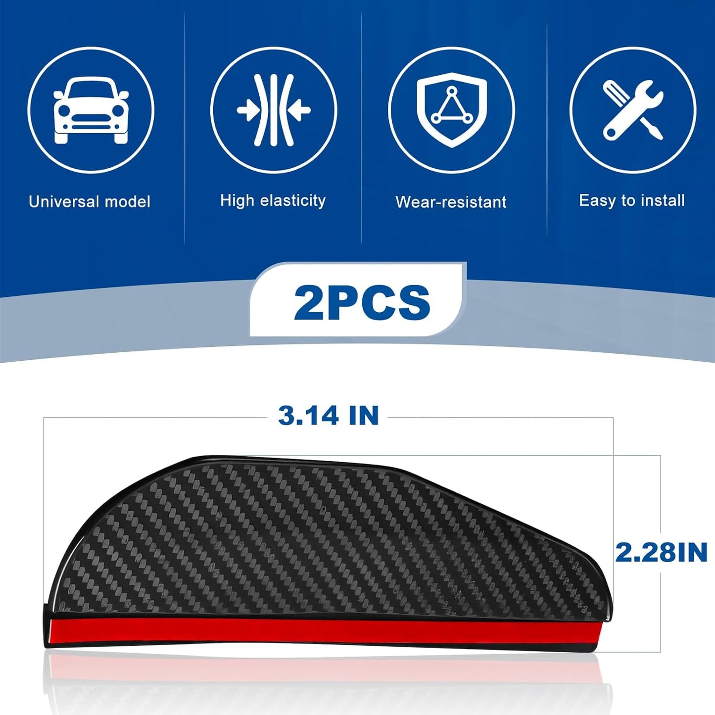 🚗 Carbon Fibre Rearview Mirror Rain Cover