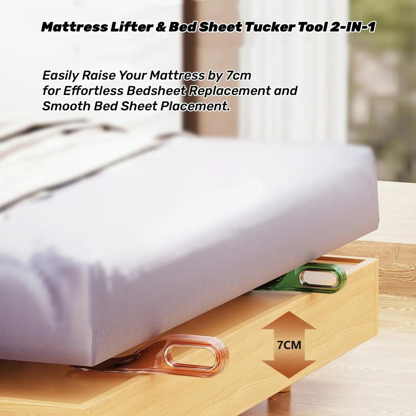 Bedsheet Tucker & Mattress Lifter Tool (Pack of 2)