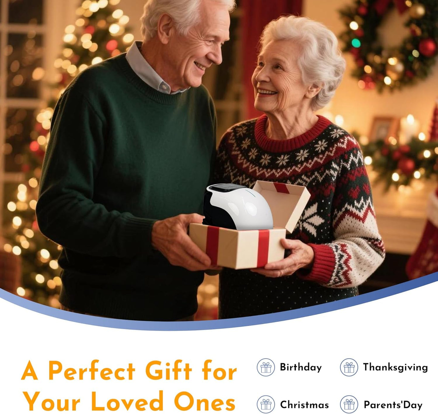 Cordless Knee Massager with Heat & Vibration