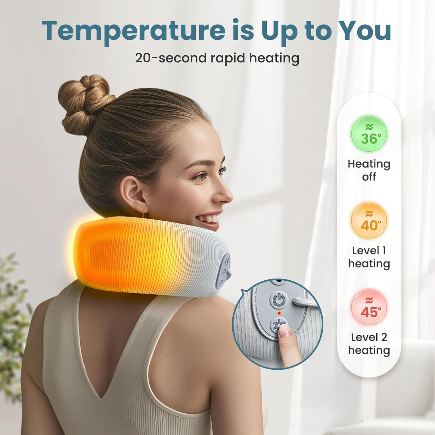 U-Shaped Massage Neck Pillow