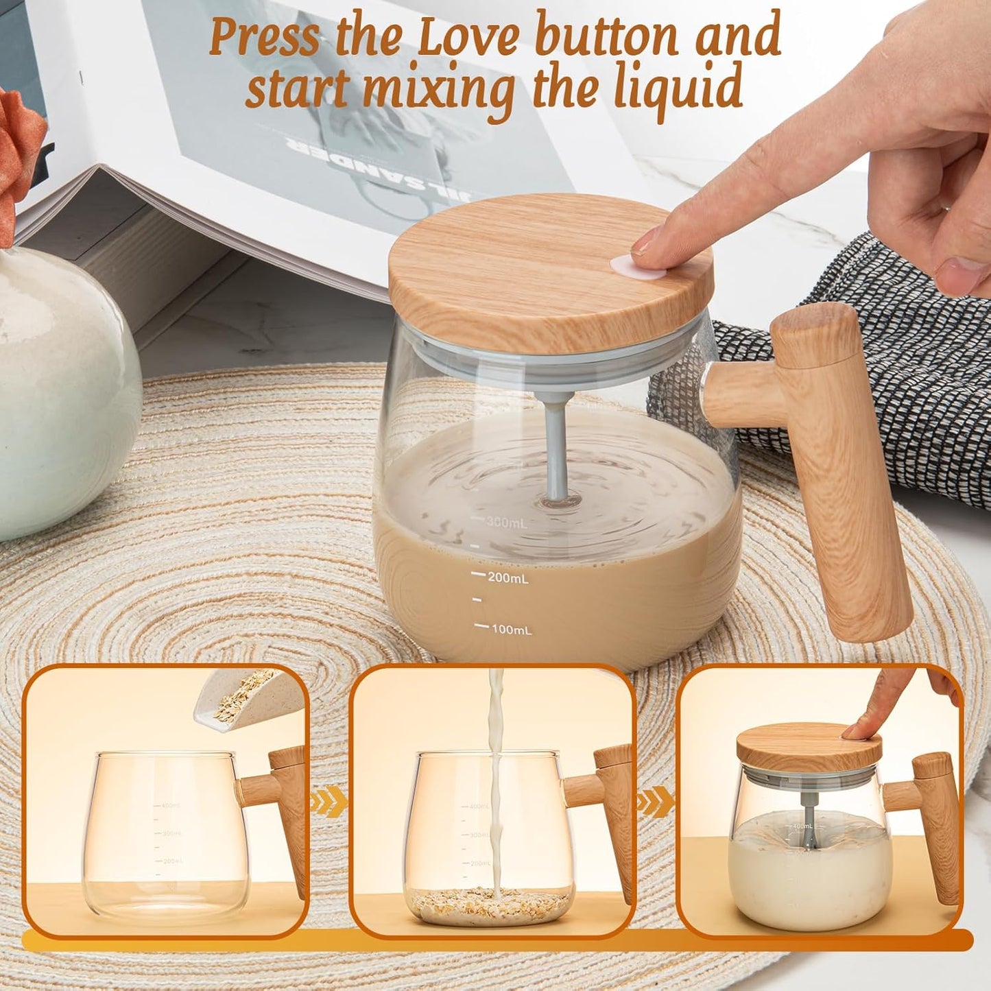 ⚡ Electric Self-Stirring Coffee Mug