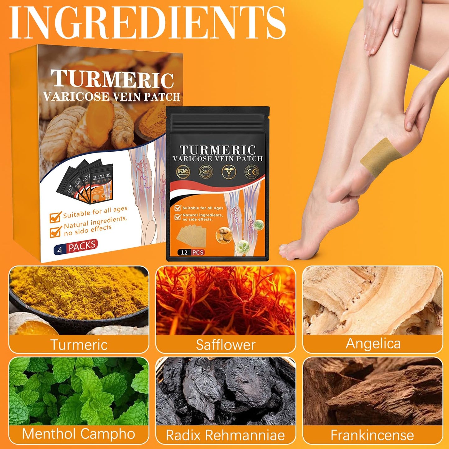 Turmeric Varicose Vein Patches