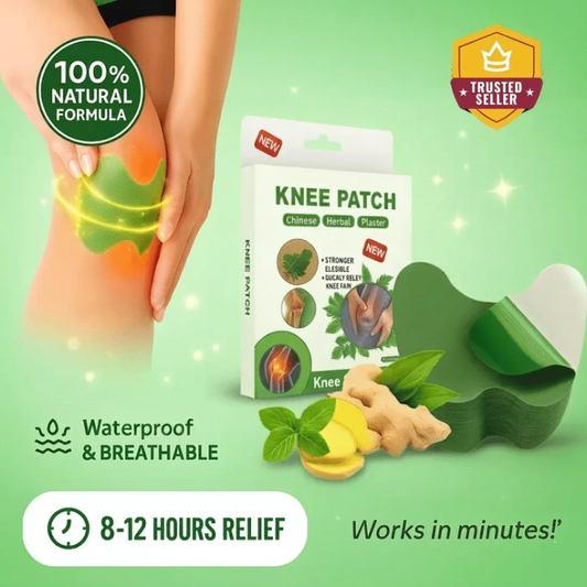 Knee Relief - Herbal Infused Adhesive Patches (10 Pc Set)