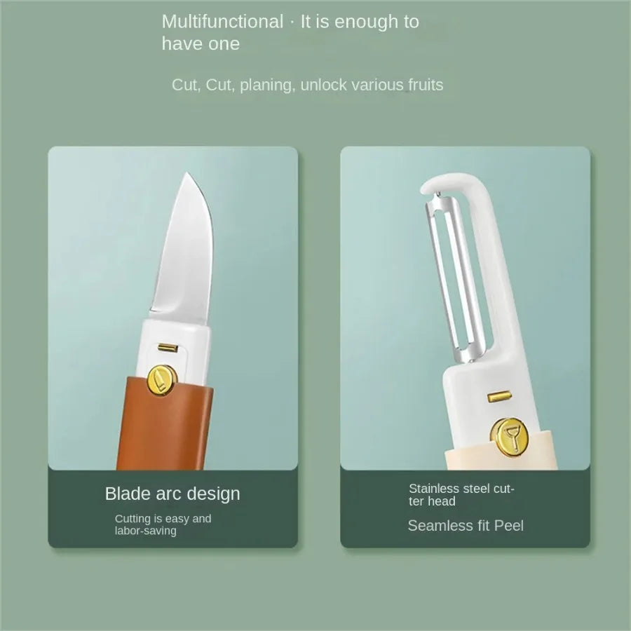 🔪 2-in-1 Peeler & Knif