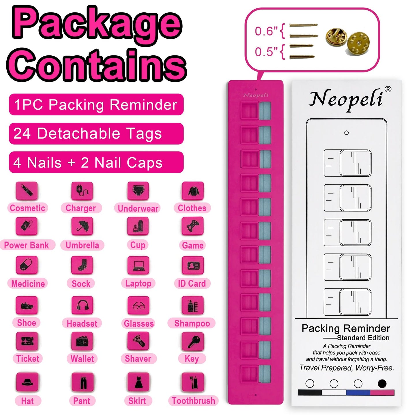 Packing Reminder – Reusable Travel Checklist