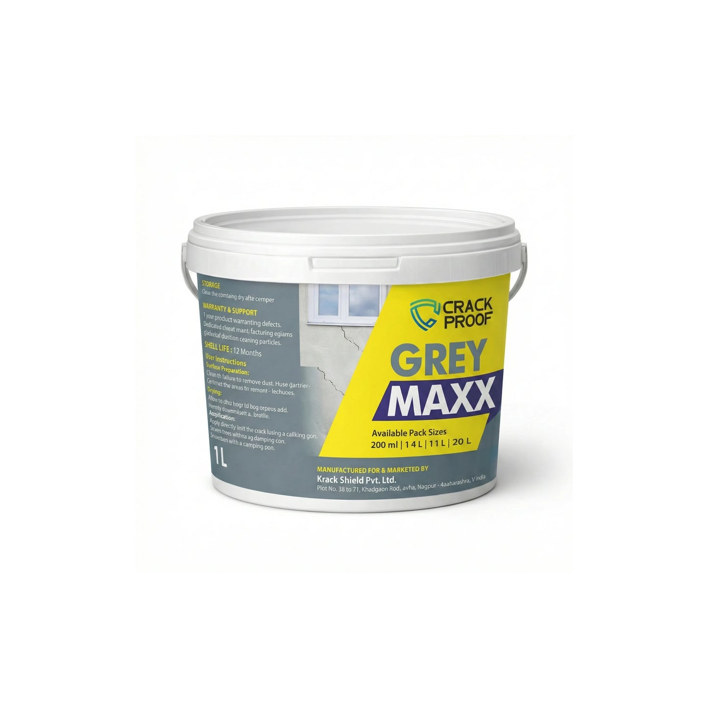 Concrete Crack Repair Adhesive – Heavy Duty Filler for Wall & Floor Cracks