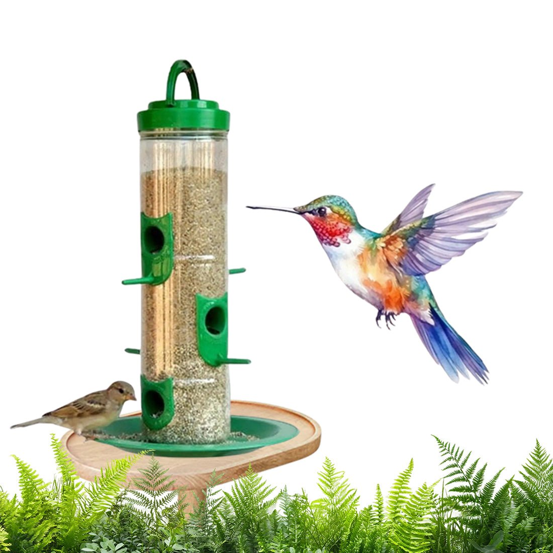 Durable Hanging Bird Feeder for Outdoor Use – Attracts Wild Birds